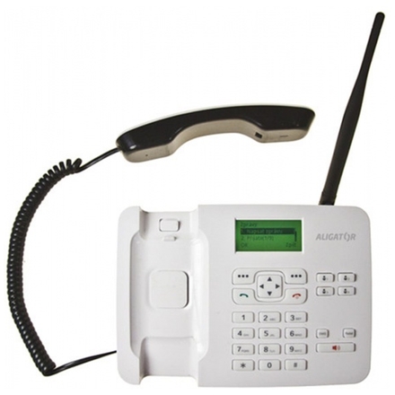 ALIGATOR T100 Stolní telefon na simkartu White, AT100W