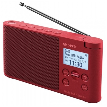 Sony radiopřijímač XDRS41DR.EU8 DAB tuner červený, XDRS41DR.EU8