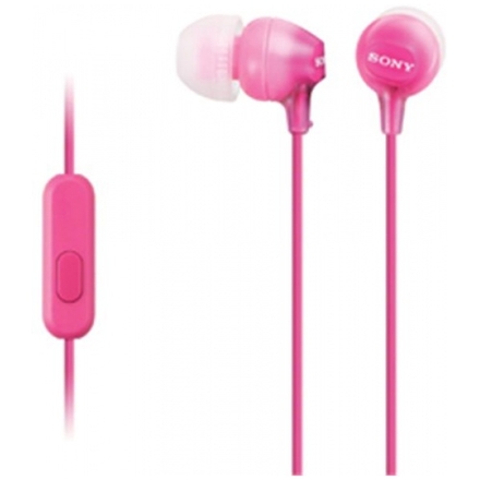 SONY sluchátka MDR-EX15AP, handsfree, růžové, MDREX15APPI.CE7