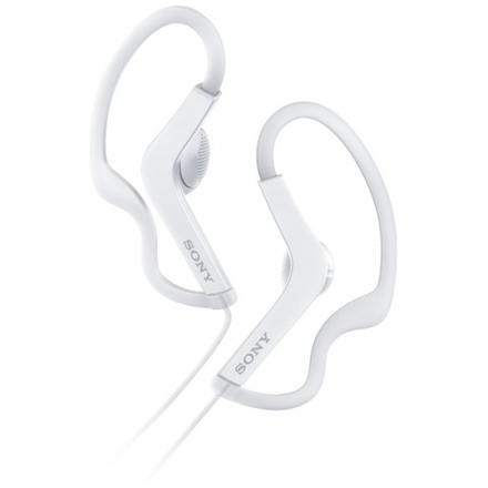 SONY sluchátka ACTIVE MDR-AS210AP, handsfree,bílé, MDRAS210APW.CE7