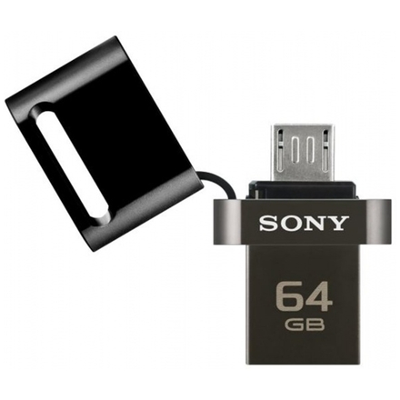 Sony Flash USB 3.0,64GB,PC/tel, OTG, černý, USM64SA3B