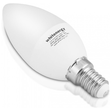 WHITENERGY WE LED žárovka SMD2835 C37 E14 3W teplá bílá, 10392