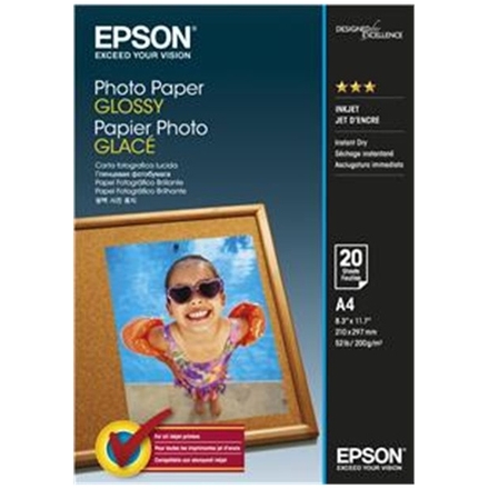 EPSON Photo Paper Glossy A4 20 listů, C13S042538