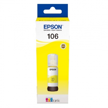 EPSON 106 EcoTank Yellow ink bottle, C13T00R440 - originální