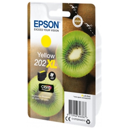EPSON singlepack,Yellow 202XL,Premium Ink,XL, C13T02H44010 - originální