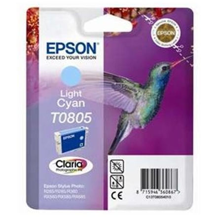 EPSON R265/360,RX560 Lt. Cyan Ink cartridge (T0805), C13T08054011 - originální