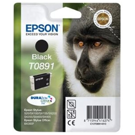 EPSON Black Ink Cartridge SX10x 20x 40x  (T0891), C13T08914011 - originální