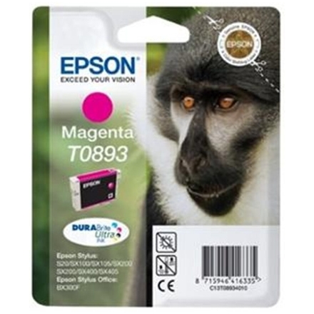 EPSON Magenta Ink Cartridge SX10x 20x 40x  (T0893), C13T08934011 - originální