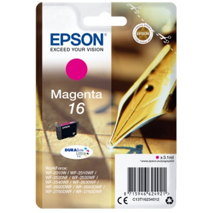 Epson Singlepack Magenta 16 DURABrite Ultra Ink, C13T16234012 - originální