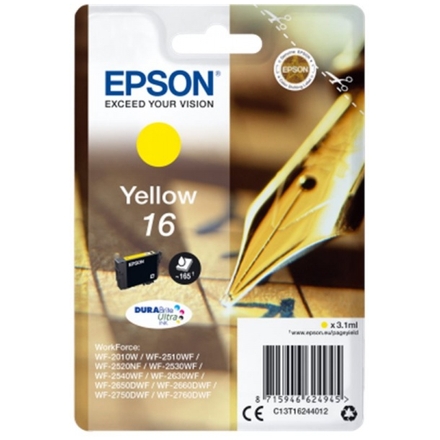 Epson Singlepack Yellow 16 DURABrite Ultra Ink, C13T16244012 - originální