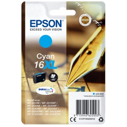 Epson Singlepack Cyan 16XL DURABrite Ultra Ink, C13T16324012 - originální