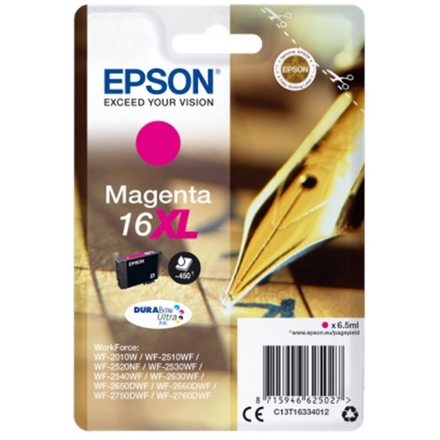 Epson Singlepack Magenta 16XL DURABrite Ultra Ink, C13T16334012 - originální