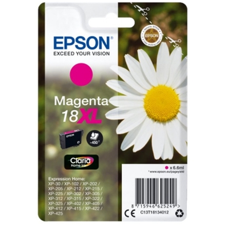 Epson Singlepack Magenta 18XL Claria Home Ink, C13T18134012 - originální