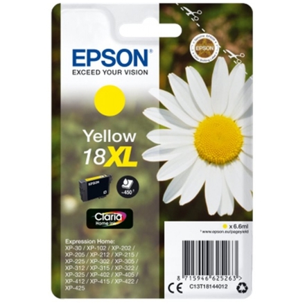 Epson Singlepack Yellow 18XL Claria Home Ink, C13T18144012 - originální