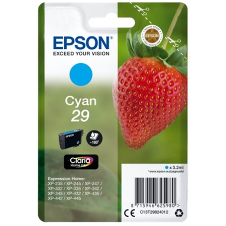 Epson Singlepack Cyan 29 Claria Home Ink, C13T29824012 - originální