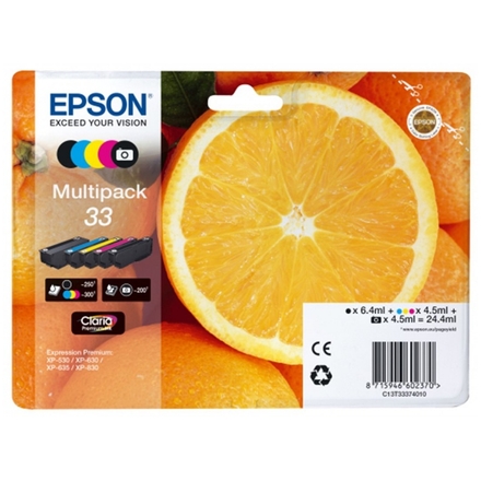 EPSON Multipack 5-colours 33 Claria Premium Ink, C13T33374011 - originální