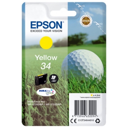 Epson Singlepack Yellow 34 DURABrite Ultra Ink, C13T34644010 - originální