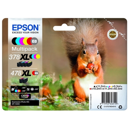 Epson Multipack 6 colours 478XL Claria Photo HD, C13T379D4010 - originální