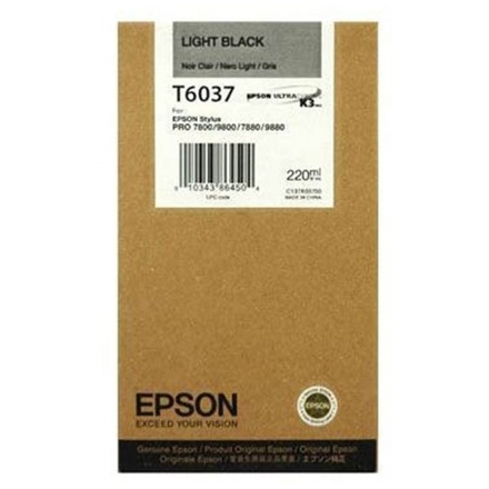 Epson T603 Light black 220 ml, C13T603700 - originální