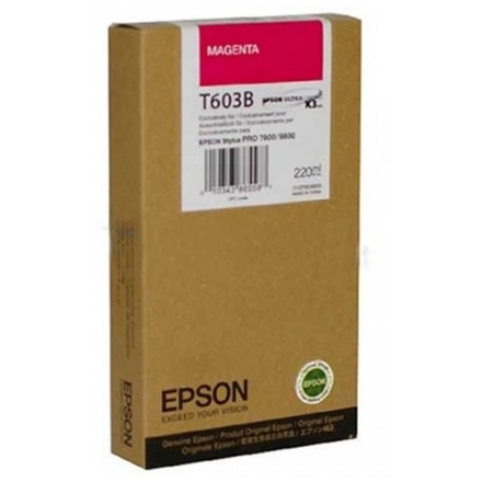 Epson T603 Magenta 220 ml, C13T603B00 - originální