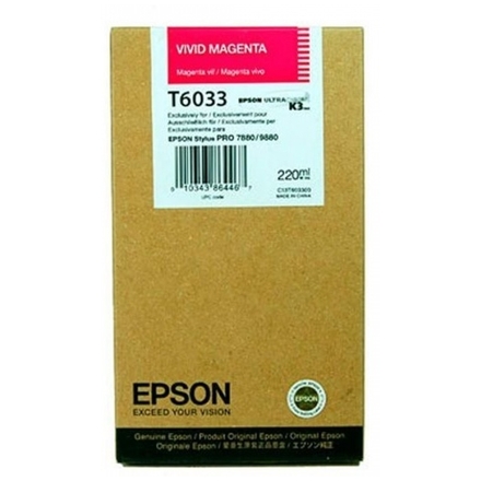 Epson T603 Light magenta 220 ml, C13T603C00 - originální