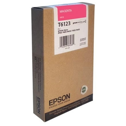 Epson T612  220ml Magenta, C13T612300 - originální