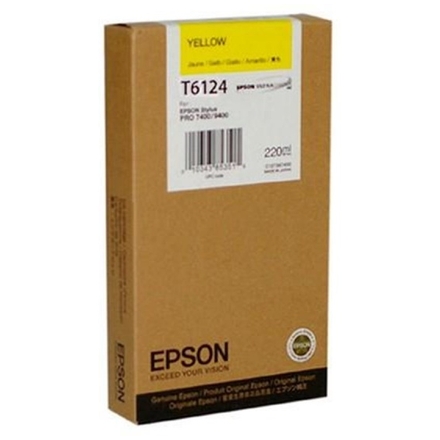 Epson T612  220ml Yellow, C13T612400 - originální