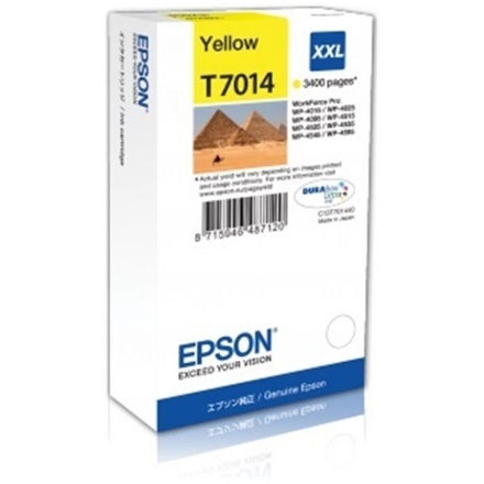 EPSON WP4000/4500 Series Ink Cartridge XXL Yellow 3.4k, C13T70144010 - originální