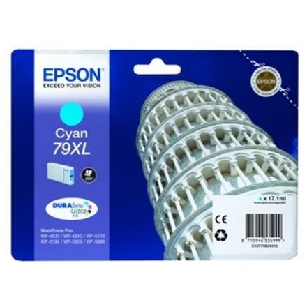 EPSON Singlepack Cyan 79XL DURABrite Ultra Ink, C13T79024010 - originální