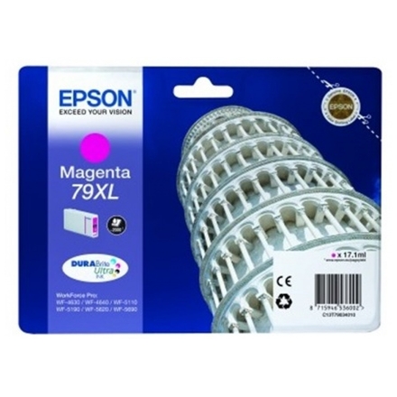 EPSON Singlepack Magenta 79XL DURABrite Ultra Ink, C13T79034010 - originální