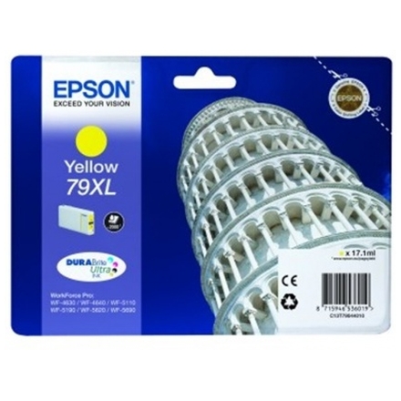 EPSON Singlepack Yellow 79XL DURABrite Ultra Ink, C13T79044010 - originální