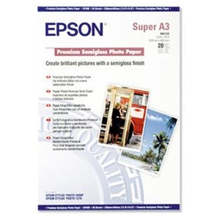 EPSON A3+, Premium Semigloss Photo Paper (20listů), C13S041328