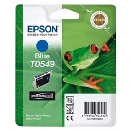 EPSON SP R800 Blue Ink Cartridge T0549, C13T05494010 - originální