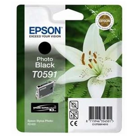 EPSON Ink ctrg photo black pro R2400 T0591, C13T05914010 - originální