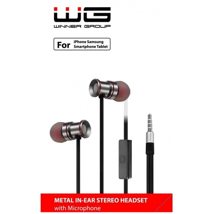 HF Stereo 3,5 mm jack Magnetické sluchátka (Černá) 8591194074097