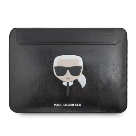 Karl Lagerfeld Head Embossed Computer Sleeve 16" Black, 57983107439