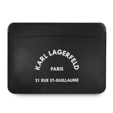 Karl Lagerfeld Saffiano RSG Embossed Computer Sleeve 13/14" Black, 57983107436