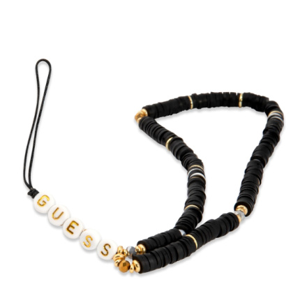 Guess Poutko na Telefon Heishi Beads Black, GUSTPEARK