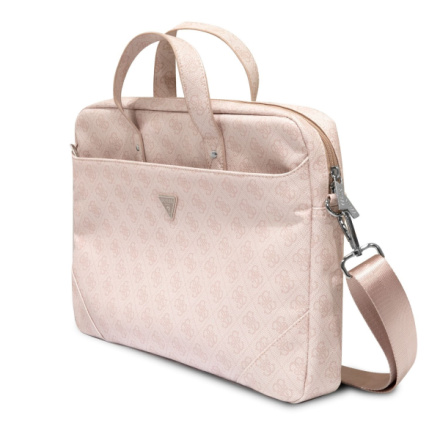 Guess 4G PU Triangle Logo Computer Bag 15/16" Pink, GUCB15P4TP