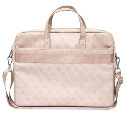 Guess 4G PU Triangle Logo Computer Bag 15/16" Pink, GUCB15P4TP