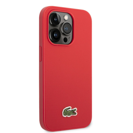 Lacoste Iconic Petit Pique Logo Zadní Kryt pro iPhone 14 Pro Max Red, LCHCP14XPVCR
