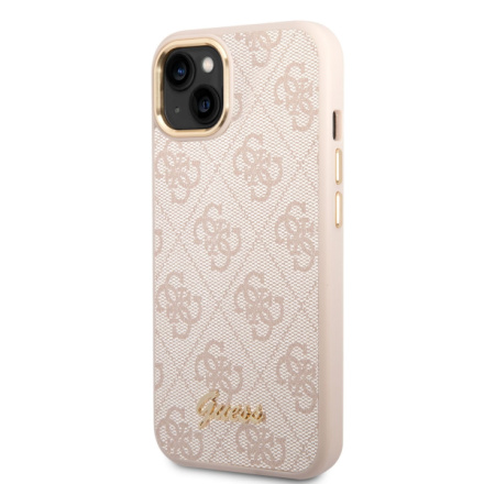 Guess PC/TPU 4G Metal Camera Outline Zadní Kryt pro iPhone 14 Plus Pink, GUHCP14MHG4SHP