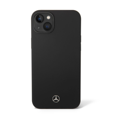 Mercedes Liquid Silicone Zadní Kryt pro iPhone 14 Plus Black, MEHCP14MSILBK