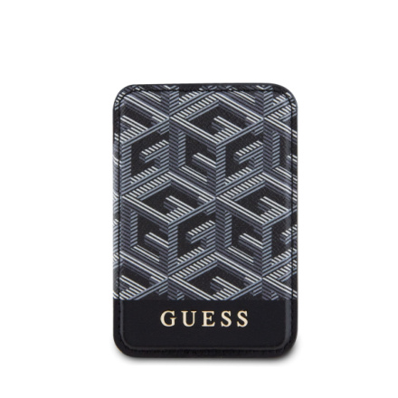 Guess G Cube MagSafe Cardslot Peněženka Black, GUWMSHGCFSEK