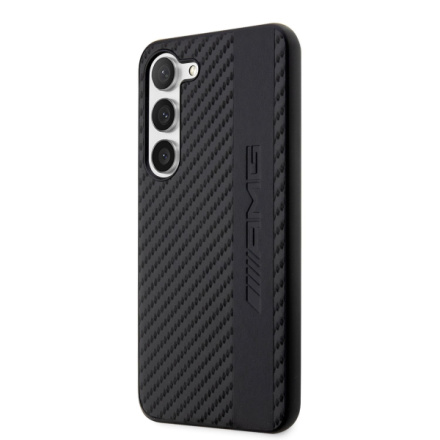 AMG Carbon Stripe Zadní Kryt pro Samsung Galaxy S23 Black, AMHCS23SBLSCA