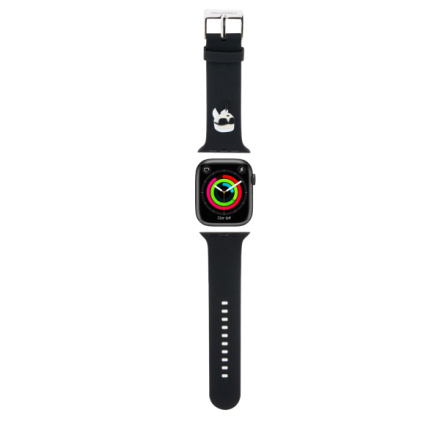 Karl Lagerfeld Karl Head NFT Řemínek pro Apple Watch 38/40/41 Black, KLAWMSLKNK