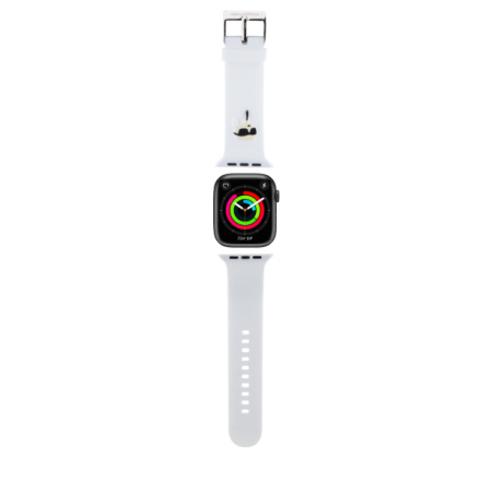 Karl Lagerfeld Karl Head NFT Řemínek pro Apple Watch 42/44/45/49 White, KLAWLSLKNH