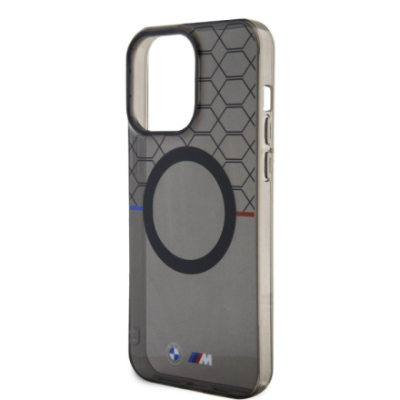 BMW "M" Collection IML Printed Pattern MagSafe Kryt pro iPhone 15 Pro Max Grey, BMHMP15XHGPK