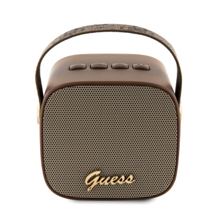 Guess Mini Bluetooth Speaker PU 4G Strap Brown, GUWSB2P4SMW