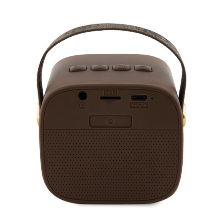 Guess Mini Bluetooth Speaker PU 4G Strap Brown, GUWSB2P4SMW